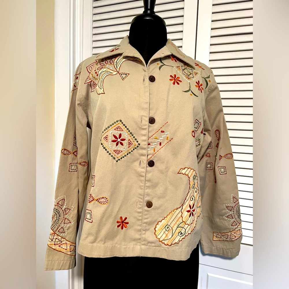 Parisian Works embroidered jacket size m